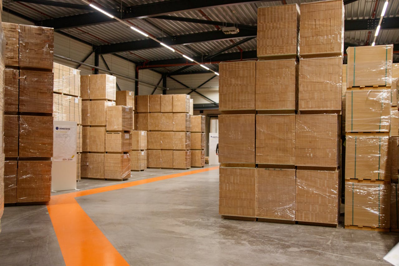 Fire extinguisher alarm and barrier systems for industrial plant and warehouse