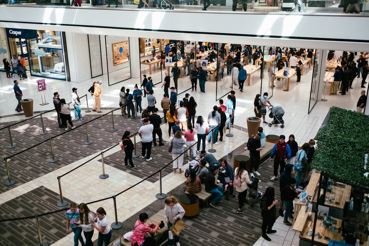 Fire curtain system for shopping mall atrium and commercial lobby